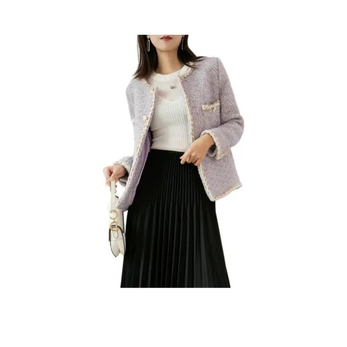 GOSO Фиолетовый Женское Короткое Пальто