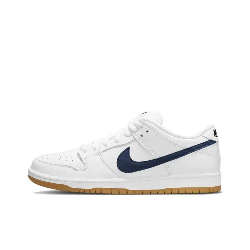 Nike Dunk SB Pro Low Топ Скейтборд Кроссовки Унисекс Белый Синий Натуральная Резина