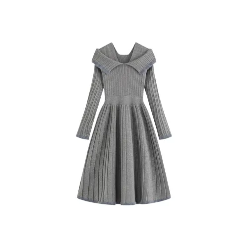 AFGGD Длинное платье с длинными рукавами женское