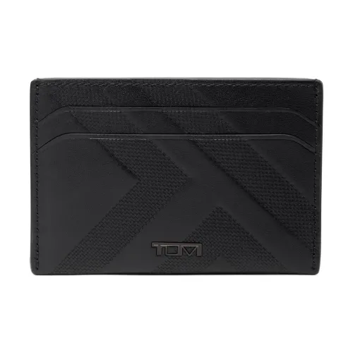 TUMI Кожа Держатель для карт Мужской Черный