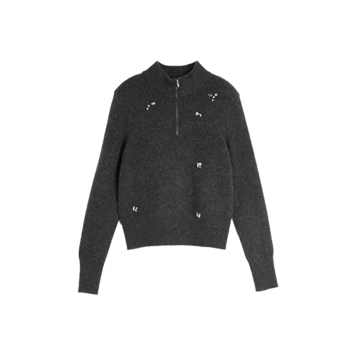 ELLE Темно-серый Женский Трикотаж