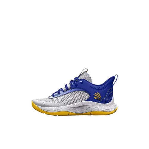 Under Armour Curry 3Z6 Low Топ Детские Баскетбольные Кроссовки Белый Синий Малыш
