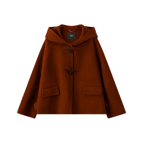 MOHANYIMEI Бордово-красное женское пальто