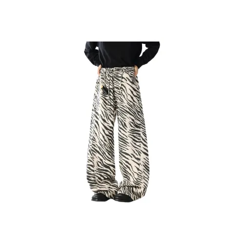 JIARONG Зебра с принтом Унисекс Джинсы