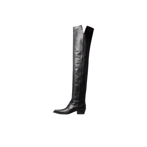 KHAITE Clive Over The Knee Boots 3,5cm Женские Черные