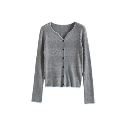 SLLSKY Элегантный Серый Женский Трикотаж