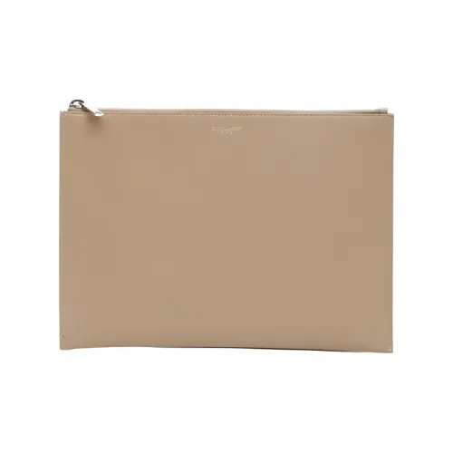 SAINT LAURENT Кожа Клатч Средний Женский Бежевый