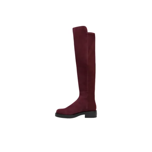 Stuart Weitzman SW 5050 Celia Колено Высокие сапоги Женские Красный