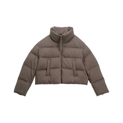 7 FOR Все MANKIND Воротник-стойка Пуховик Женские