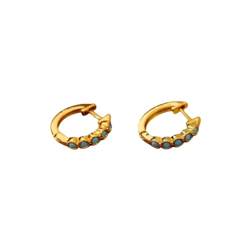 ZWU Copper Ring Earrings Women's ZWU Медные Кольца Серьги Женские