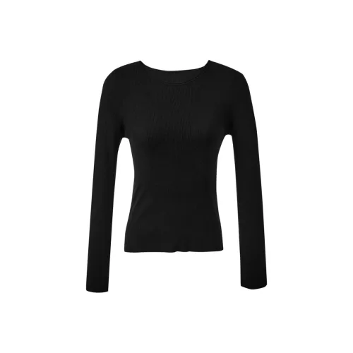 3COLOUR Классический черный Женская трикотажная одежда