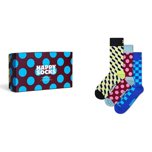 Happy Socks 3 пачки подарочный набор унисекс MID носки до икры