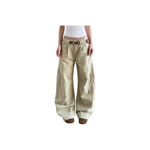 CASTLE WOODS Хаки Женские Джинсы