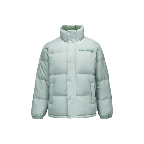 Skechers Down Jacket Unisex Phantom Light Gray Skechers Пуховик Унисекс Призрачный Светло-Серый