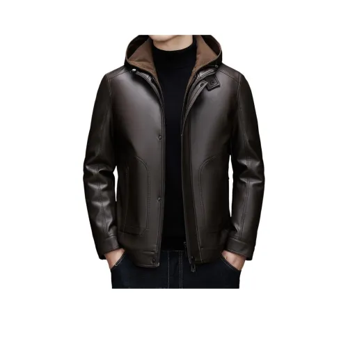 EMINU Мужские кожаные куртки