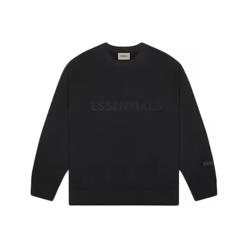 Fear Of God Essentials SS20 Длинный рукав Свитер Черный Свитшот Унисекс Черный