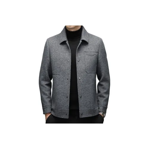 TAIZILONG Серый Мужская Куртка