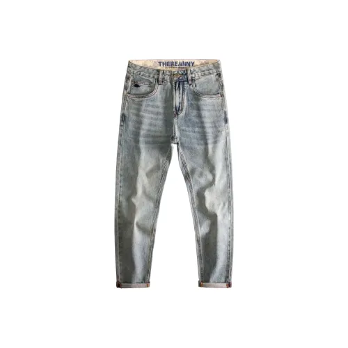 Zomuros Blue Unisex Jeans Зомурус Синий Унисекс Джинсы