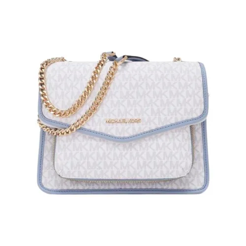 MICHAEL KORS Regina Сумка через плечо из искусственной кожи среднего размера женская ванильная и синяя