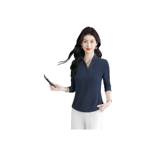 Cypress House Темно-синие женские футболки T