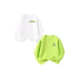 [Мальчики 100% хлопок Длинный рукав] Белый Изумрудно-зеленый Nubi + Фруктовый зеленый Бамбуковый лист Nubi