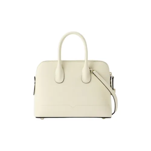 Valextra Millepunte Телячья кожа Bowling Сумка Сумка через плечо Мини Сумка Женская Молочно-белая