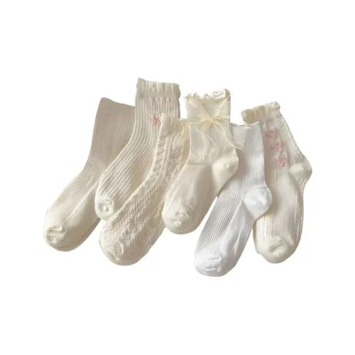 OEING Стиль имиджа 6 пар Женские носки MID до икры