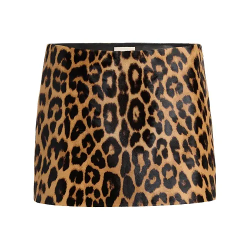 KHAITE FW25 Jett Юбка Кожаная Короткая Юбка Женская