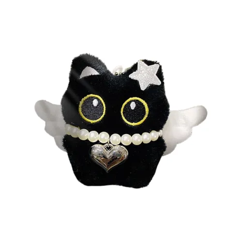 MIC RABBIT Ангел Угольный Шар Little Черный Кот Little Щенок Плюшевый Брелок 8 см Высокий