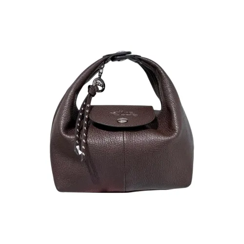 LONGCHAMP Le Pliage Xtra Козья кожа Сумка Мини Женская Темно-коричневая