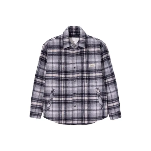 Dunst Серый Клетчатый Унисекс Рубашки