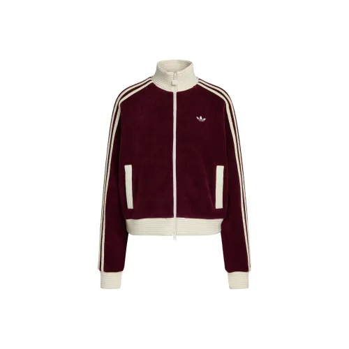 Adidas Originals TRACK TOP FW25 Велюр KNIT Куртка Женская