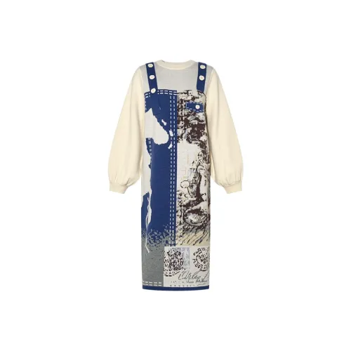 Two Or Three Things Длинное платье с длинными рукавами женское