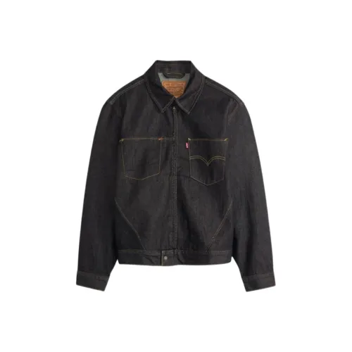 Levis Темно-серый Мужской Джинсовый Куртки