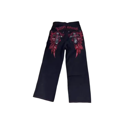 YGHOME OFFICIAL Черные Унисекс Джинсы