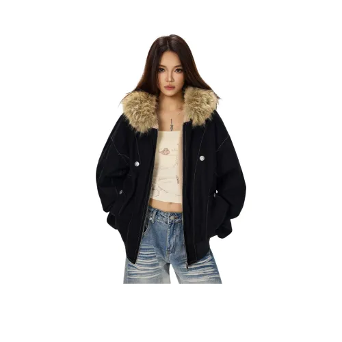 Wen Shan Черный Женские пуховики