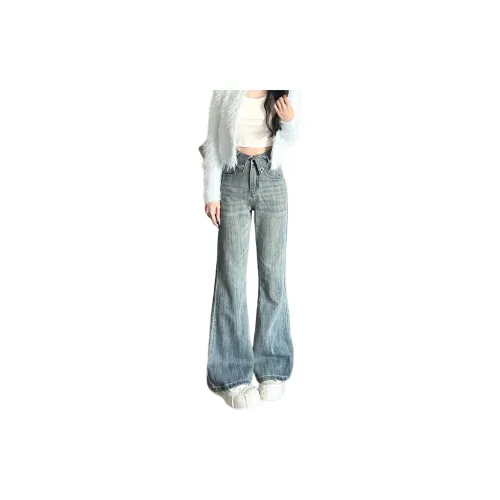 MUCCHIC Blue Women's Jeans MUCCHIC Синий Женские Джинсы