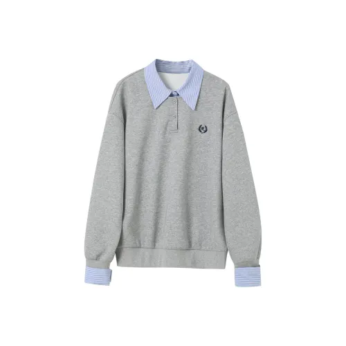 3COLOUR Каменный серый Женский Свитшот