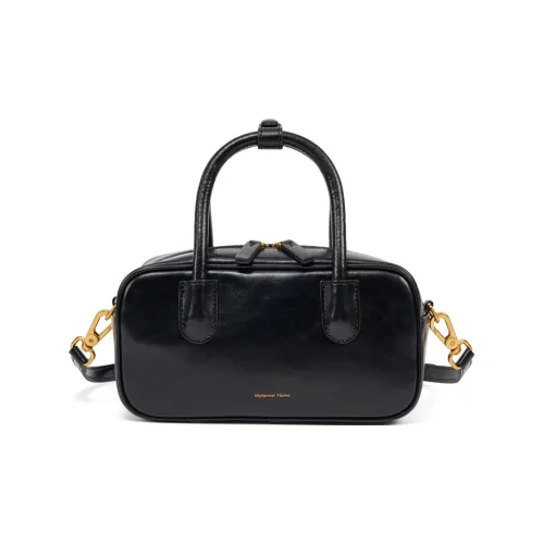 MYTANNER Коровья кожа Спилок Одно плечо Сумка Обычный Женский Черный Молочный Белый