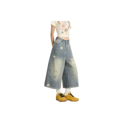 Pirkadat Blue Unisex Джинсовые шорты