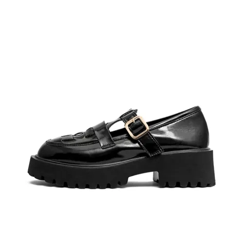 Azzurra Gronchi Платформа Mary Jane Туфли 4,5 см Женские Черные