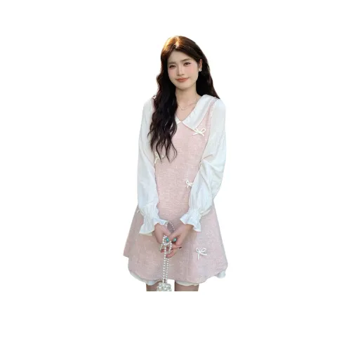 GOSO Длинное платье с длинными рукавами женское