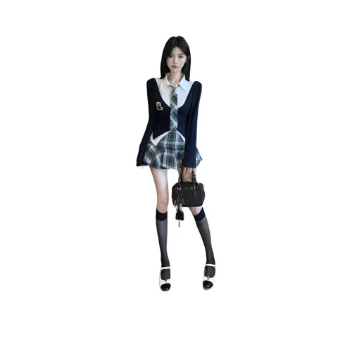 ORANDOR WEAR Темно-синий Комплекты Женские Юбка