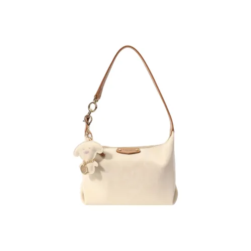 PAYOT Синтетическая кожа Мягкая Луна Сумка через плечо Сумка на плечо Стандартная Женская Экрю