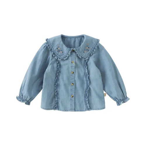 DAVE BELLA Джинсовая синяя детская джинсовая рубашка