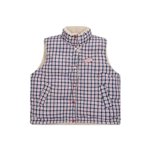 EOEI Клетчатый Овца Костюм Женские Жилеты