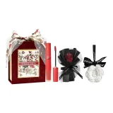 #200 Холодный Коричневый Элегантность Подарочный Набор + Черный Красота Букет + Камелия Ароматерапия + Роскошь Звезда Марля Красная Бархатная Коробка