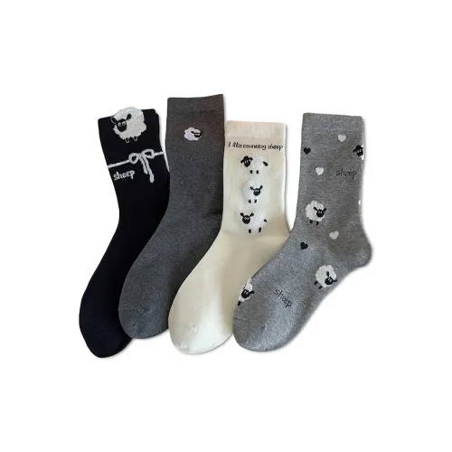 OEING 4 пачки женских носков MID до икры