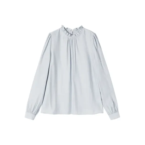 XIANGYING Морской синий Женские рубашки