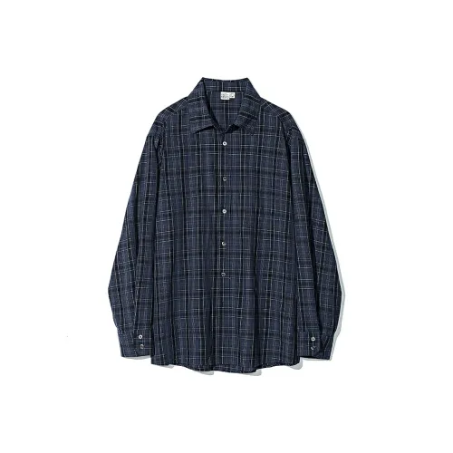 PARTIMENTO Темно-синие мужские рубашки